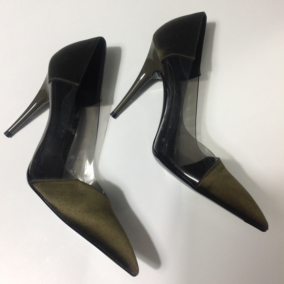 Stella McCartney Vegetarian Friendly Green Heels - Picture 3 of 9